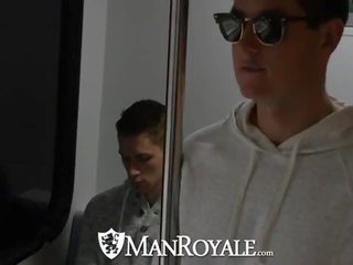 ManRoyale Strangers spontaneously fuck