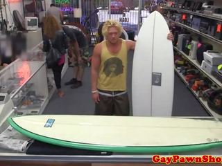 Gaystraight surfer jock płatny na za trójdrożny